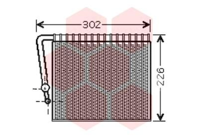 VAN WEZEL Испаритель, кондиционер 4300V356